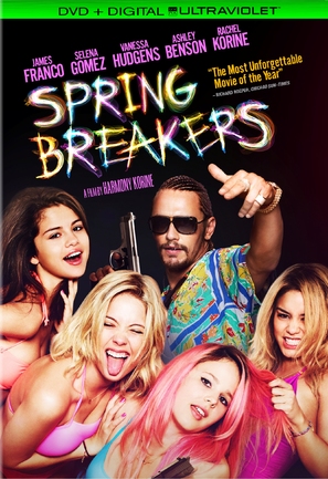 Spring Breakers - DVD movie cover (thumbnail)