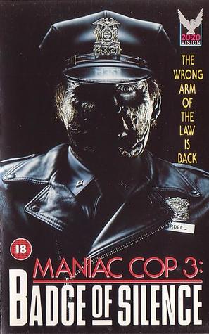 Maniac Cop 3: Badge of Silence - British VHS movie cover (thumbnail)