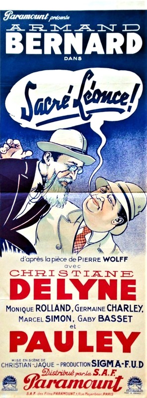 Sacr&eacute; L&eacute;once - French Movie Poster (thumbnail)