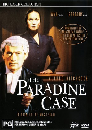 The Paradine Case - Australian DVD movie cover (thumbnail)