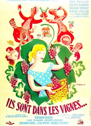 Ils sont dans les vignes... - French Movie Poster (thumbnail)