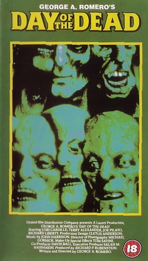 Day of the Dead - British VHS movie cover (thumbnail)