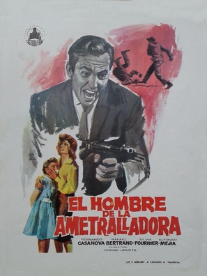 El hombre de la ametralladora - Mexican Movie Poster (thumbnail)