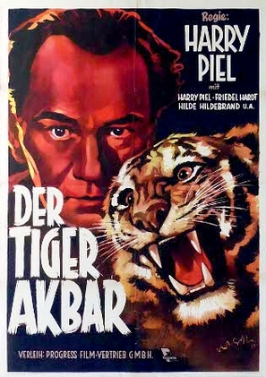 Der Tiger Akbar - German Movie Poster (thumbnail)