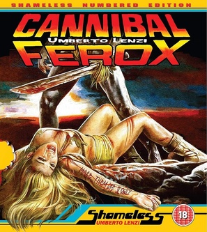 Cannibal ferox - British Blu-Ray movie cover (thumbnail)