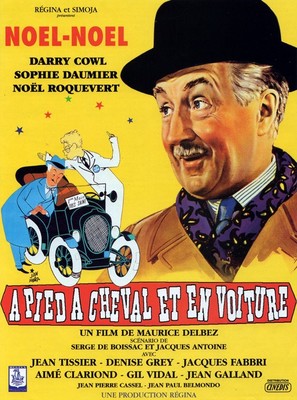 &Agrave; pied, &agrave; cheval et en voiture - French Movie Poster (thumbnail)