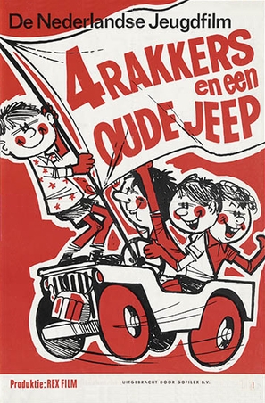 Vier Rakkers en een oude jeep - Dutch Movie Poster (thumbnail)