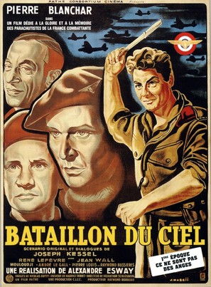 Le bataillon du ciel - French Movie Poster (thumbnail)