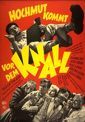 Hochmut kommt vor dem Knall - German Movie Poster (thumbnail)
