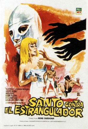Santo vs el estrangulador - Spanish Movie Poster (thumbnail)