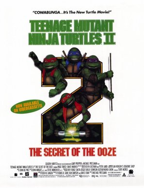 Teenage Mutant Ninja Turtles II: The Secret of the Ooze - Video release movie poster (thumbnail)