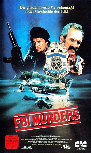 In the Line of Duty: The F.B.I. Murders - German VHS movie cover (thumbnail)