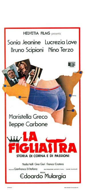La figliastra (Storia di corna e di passione) - Italian Movie Poster (thumbnail)