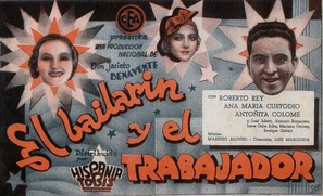 El bailar&iacute;n y el trabajador - Spanish Movie Poster (thumbnail)