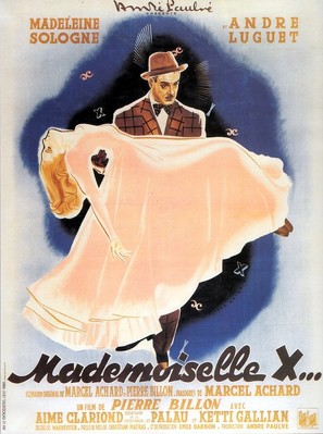 Mademoiselle X - French Movie Poster (thumbnail)