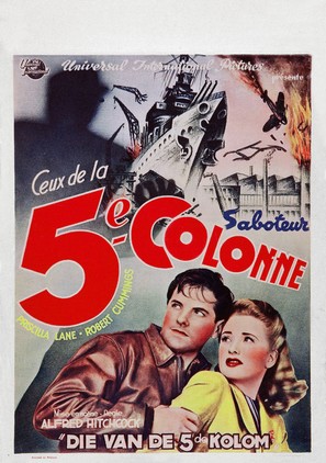 Saboteur - Belgian Movie Poster (thumbnail)