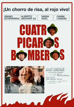 Cuatro pícaros bomberos Poster