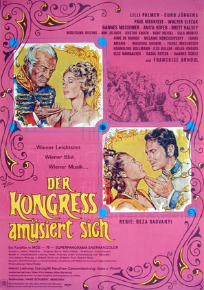 Der Kongre&szlig; am&uuml;siert sich - German Movie Poster (thumbnail)