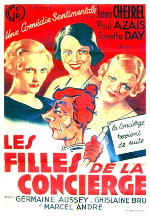 Les filles de la concierge - French Movie Poster (thumbnail)