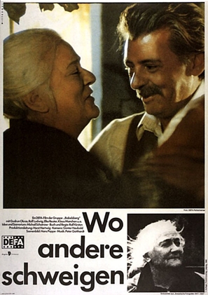 Wo andere schweigen - German Movie Poster (thumbnail)