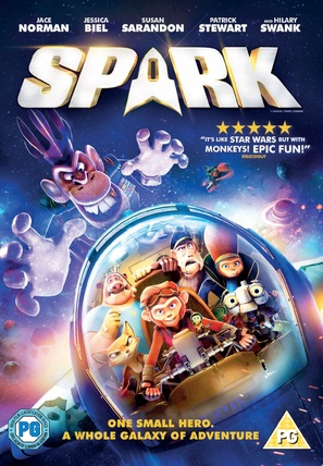 Spark: A Space Tail - British DVD movie cover (thumbnail)