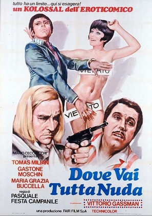 Dove vai tutta nuda? - Italian Movie Poster (thumbnail)