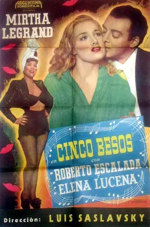 Cinco besos Poster