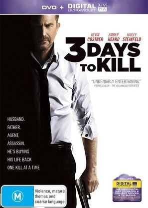 3 Days to Kill - Australian DVD movie cover (thumbnail)