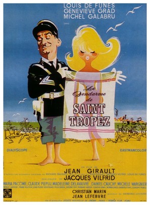 Le gendarme de St. Tropez - French Movie Poster (thumbnail)