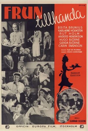 Frun tillhanda - Swedish Movie Poster (thumbnail)