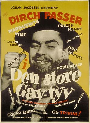 Den store gavtyv - Danish Movie Poster (thumbnail)
