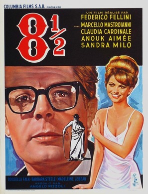 8&frac12; - Belgian Movie Poster (thumbnail)