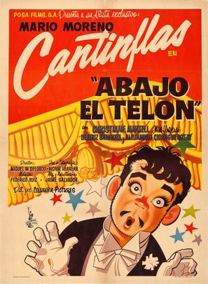 Abajo el tel&oacute;n - Mexican Movie Poster (thumbnail)