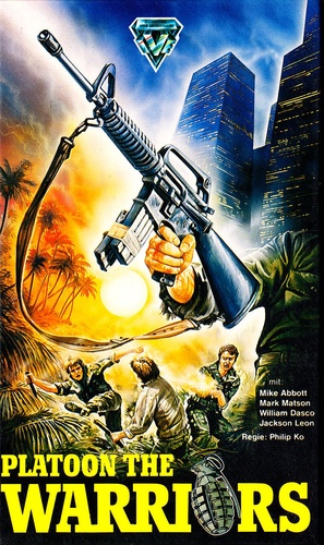 Platoon Warriors - German VHS movie cover (thumbnail)