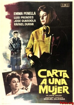 Carta a una mujer - Spanish Movie Poster (thumbnail)