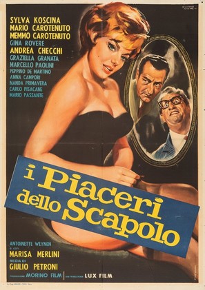 I piaceri dello scapolo - Italian Movie Poster (thumbnail)