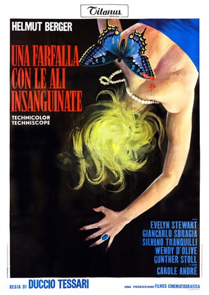 Una farfalla con le ali insanguinate - Italian Movie Poster (thumbnail)