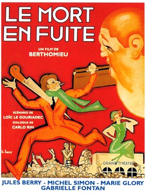Le mort en fuite - French Movie Poster (thumbnail)
