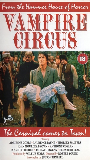 Vampire Circus - British VHS movie cover (thumbnail)