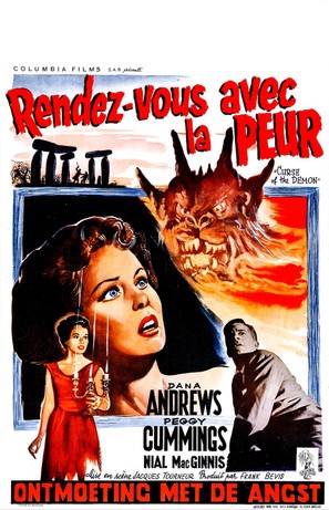 Night of the Demon - Belgian Movie Poster (thumbnail)