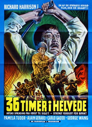 36 ore all'inferno - Danish Movie Poster (thumbnail)