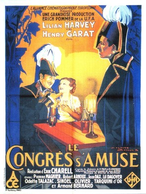 Le congr&egrave;s s&#039;amuse - French Movie Poster (thumbnail)