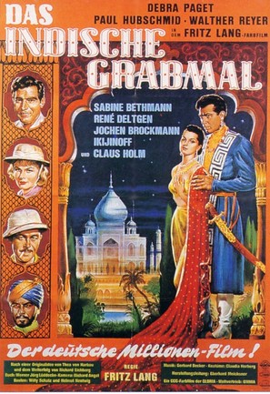 Das iIndische Grabmal - German Movie Poster (thumbnail)