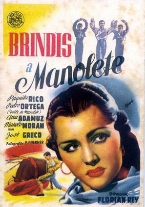 Brindis a Manolete - Spanish Movie Poster (thumbnail)