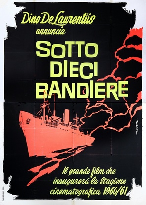 Sotto dieci bandiere - Italian Movie Poster (thumbnail)