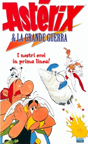 Ast&eacute;rix et le coup du menhir - Italian VHS movie cover (thumbnail)