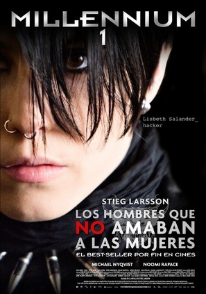 M&auml;n som hatar kvinnor - Spanish Movie Poster (thumbnail)