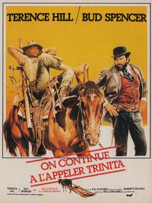 ...continuavano a chiamarlo Trinit&agrave; - French Movie Poster (thumbnail)
