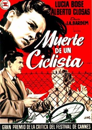 Muerte de un ciclista - Spanish Movie Poster (thumbnail)