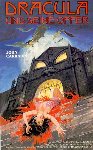 Blood of Dracula&#039;s Castle - German VHS movie cover (thumbnail)
